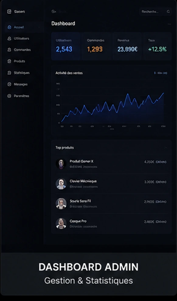 Preview Dashboard admin